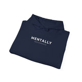 Mentally Powerful Hoodie – Minimal Small Chest Logo Mental Health Awareness Sweatshirt