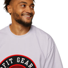 Fit Gear Men's Heavy Oversized Tee - Fitness in Style, Gym Apparel