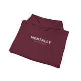 Mentally Powerful Hoodie – Minimal Small Chest Logo Mental Health Awareness Sweatshirt