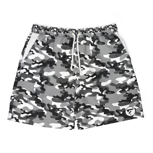 Camo Print Unisex Swim Shorts - Stylish and Comfortable Beachwear