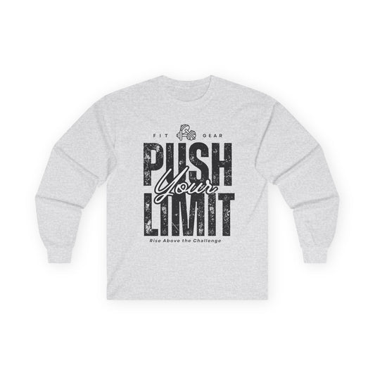 Long Sleeve Tee – 'Push Your Limit' Fitness Shirt