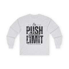 Long Sleeve Tee – 'Push Your Limit' Fitness Shirt