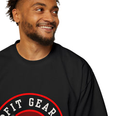 Fit Gear Men's Heavy Oversized Tee - Fitness in Style, Gym Apparel