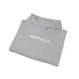 Mentally Powerful Hoodie – Minimal Small Chest Logo Mental Health Awareness Sweatshirt