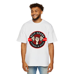 Fit Gear Men's Heavy Oversized Tee - Fitness in Style, Gym Apparel
