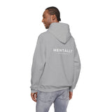 Copy of Mentally Powerful Hoodie – Minimal Small Chest Logo Mental Health Awareness Sweatshirt
