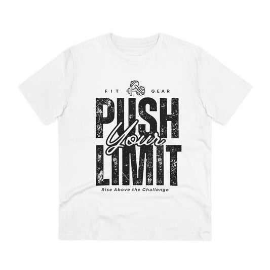Push Your Limit Unisex Organic T-Shirt - Motivational Fitness Tee