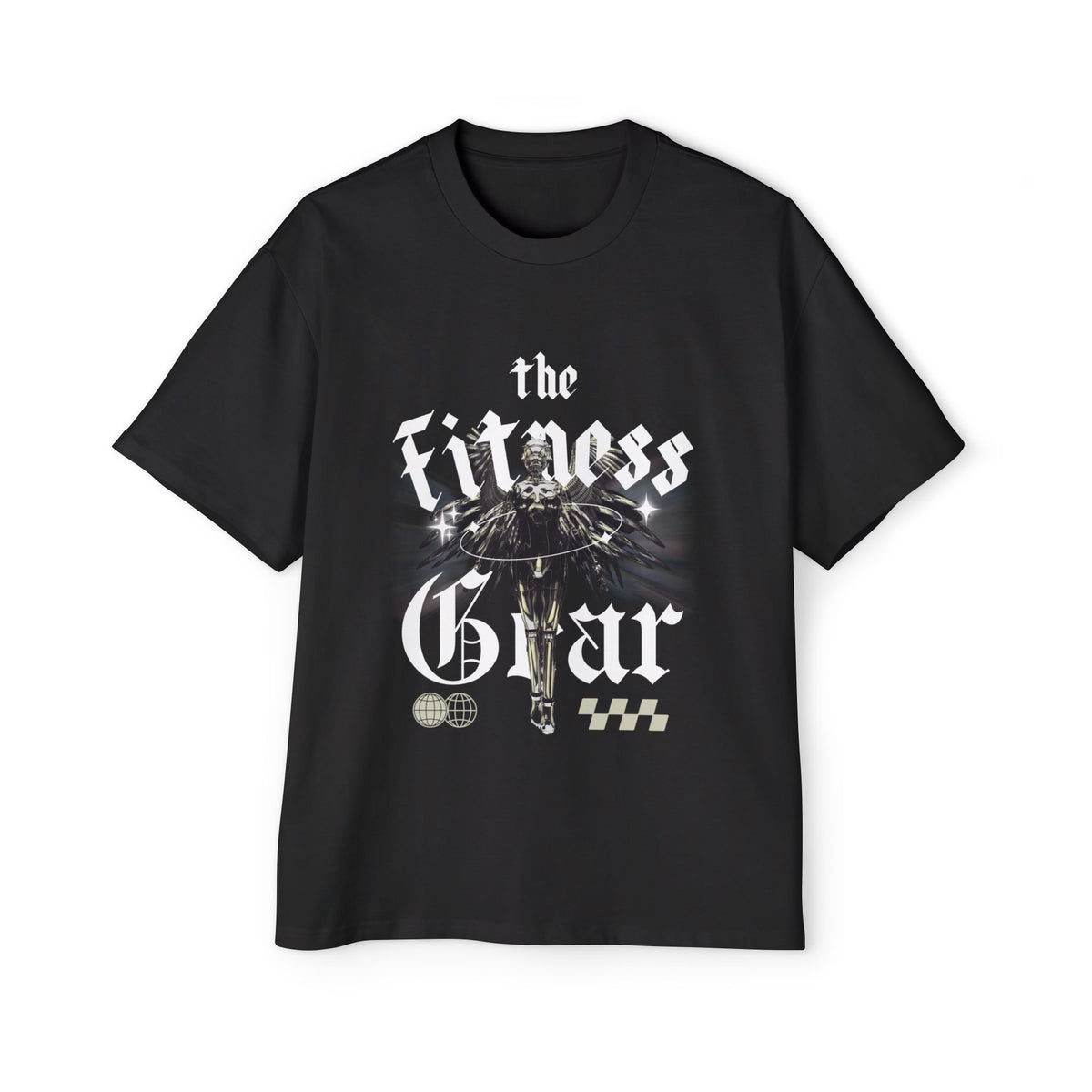 Fit Gear Men's Heavy Oversized Tee - Fitness in Style, Gym Apparel