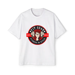Fit Gear Men's Heavy Oversized Tee - Fitness in Style, Gym Apparel